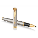 Металлическая ручка-роллер Parker IM Brushed Metal GT RB с логотипом Фото 2